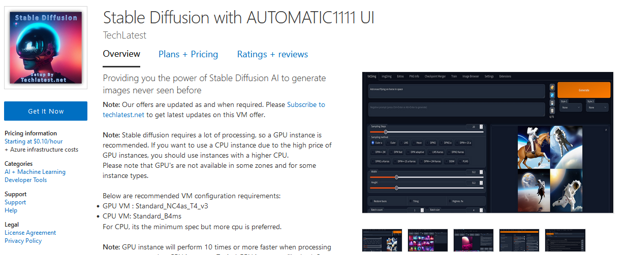 /img/azure/stable-diffusion/marketplace.png